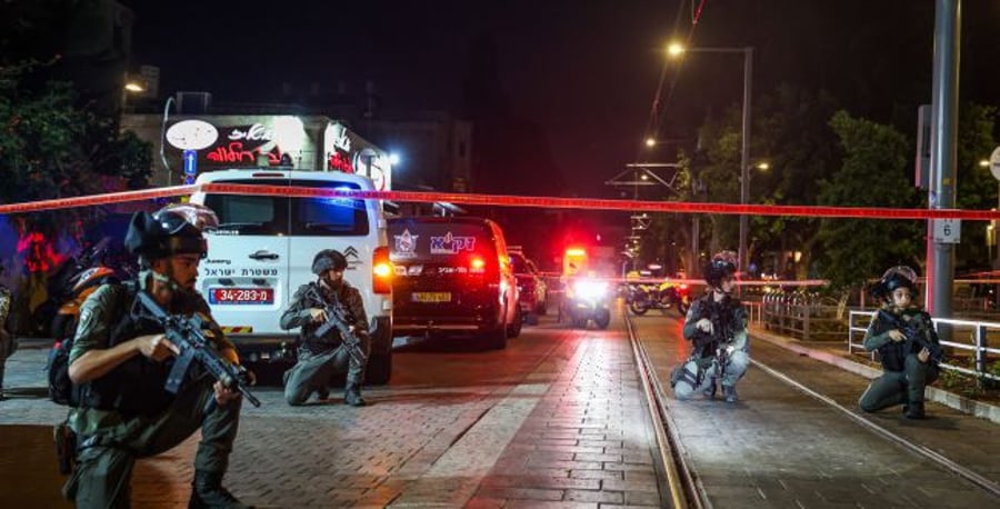 Scene of the Jaffa terrorist attack