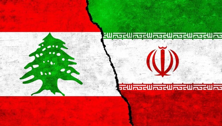 Lebanese and Iranian flags