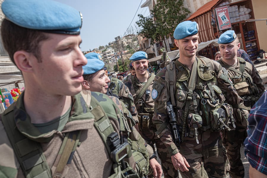 UNIFIL troops. Illustration.