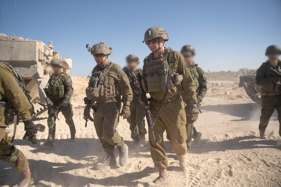 IDF commanders touring the Gaza Strip