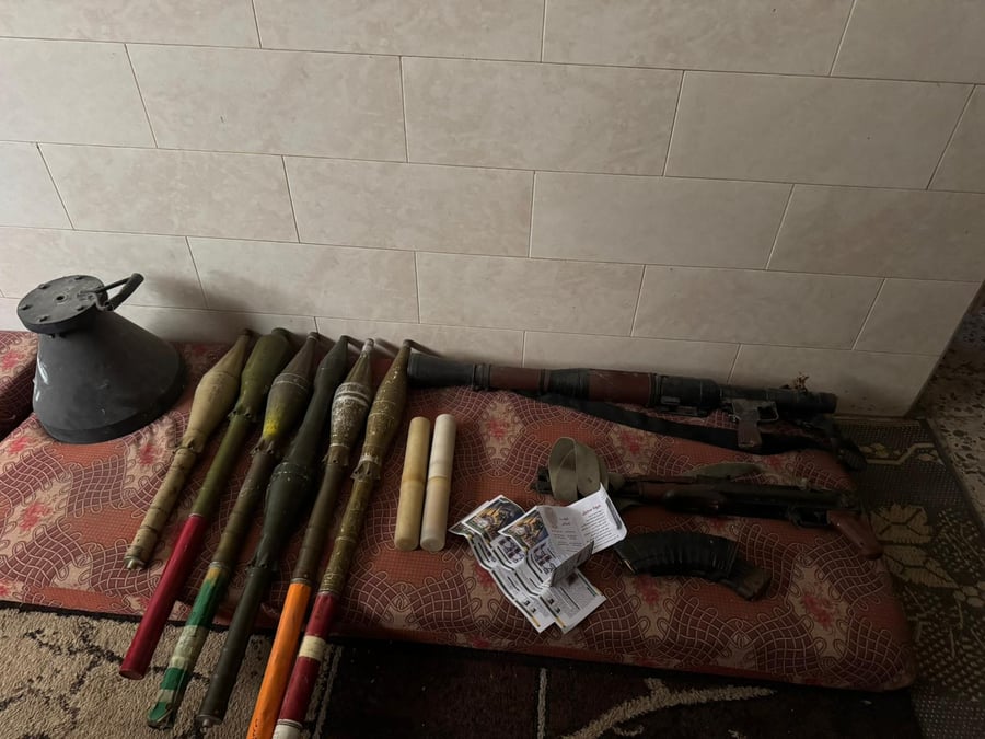 Weapons discovered by the IDF