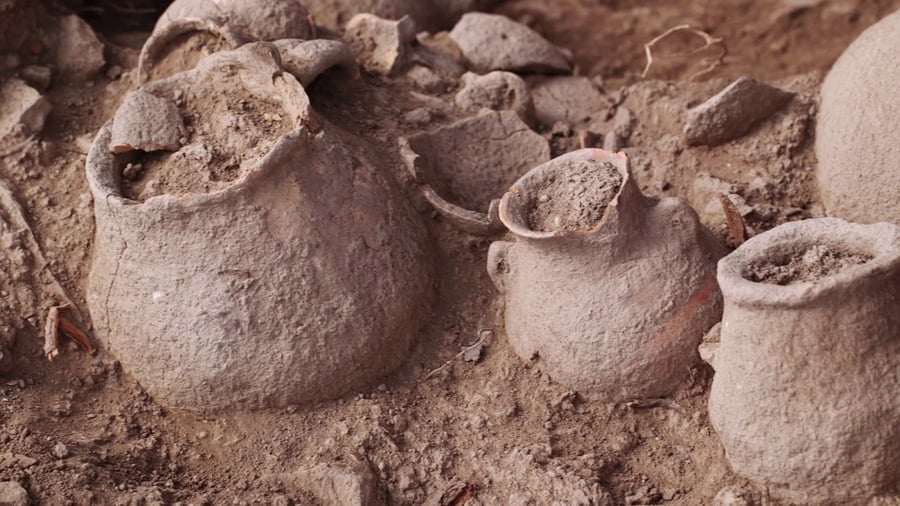 The ancient tools discovered in the excavation, Beit Shemesh 