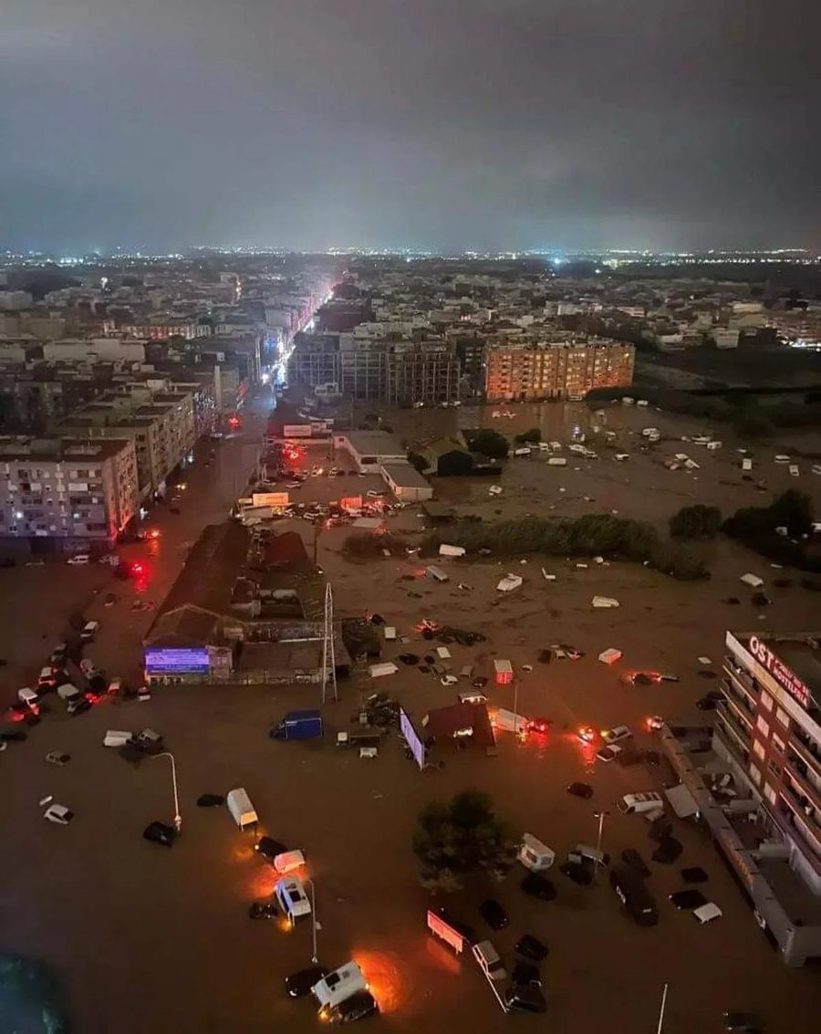 Heavy rainfall in Spain