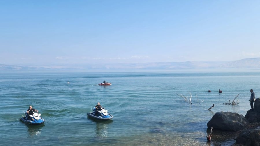 Searches continue for missing person, last seen entering the Sea of Galilee