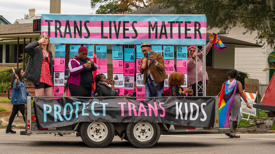 Pride parade in Jacksonville, Florida USA