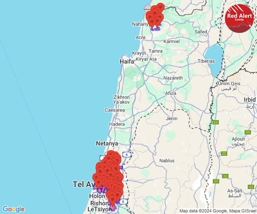 Tzeva Adom / Air raid sirens warning of incoming rocket fire