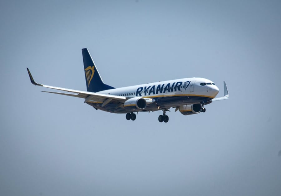 A Ryanair jet