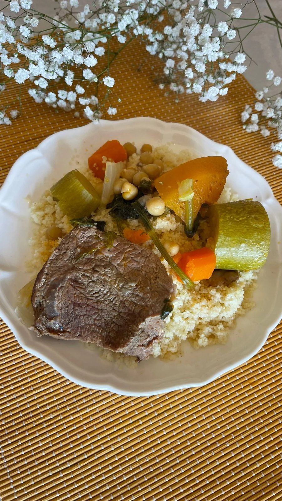 Beef Stew on a bed of North African couscous