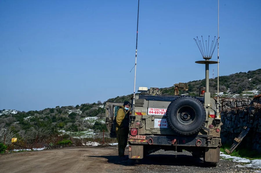 Syrian-Israel border by the Golan Heights