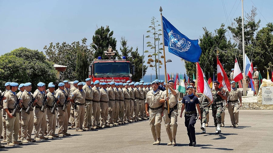 UN forces in Naqoura.