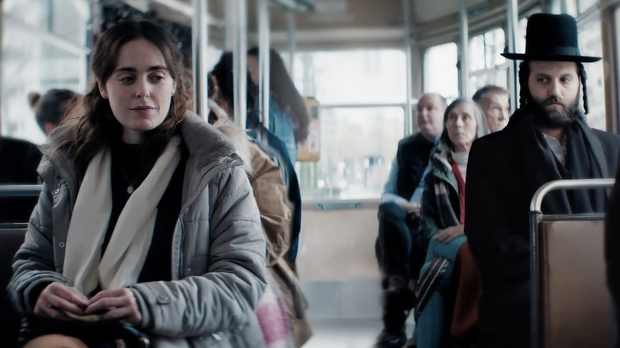 "Who's heard of a Haredi couple meeting on a tram? Libbi Shtisel and Yoylish apparently hadn't heard"