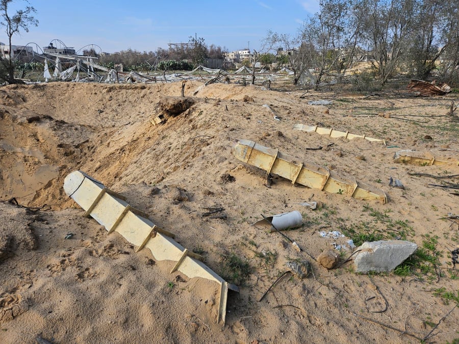 Rocket launchers in Gaza