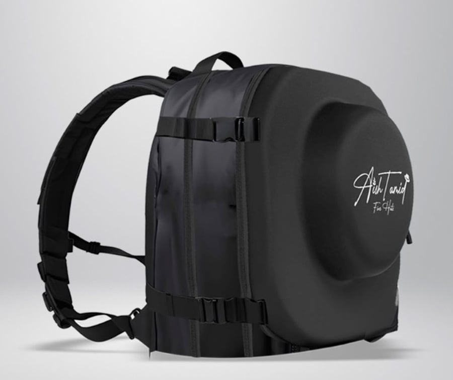 Black hat backpack