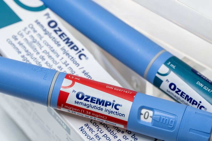 Ozempic semaglutide injection pens and box