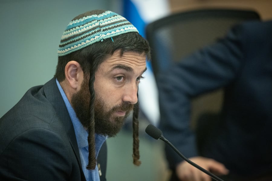 MK Zvi Sukkot a Defense and Foreign Affairs Committee meeting at the Knesset, the Israeli parliament in Jerusalem 