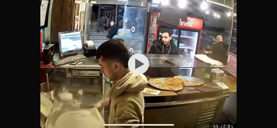 The terrorist ordering pizza minutes before terror attack