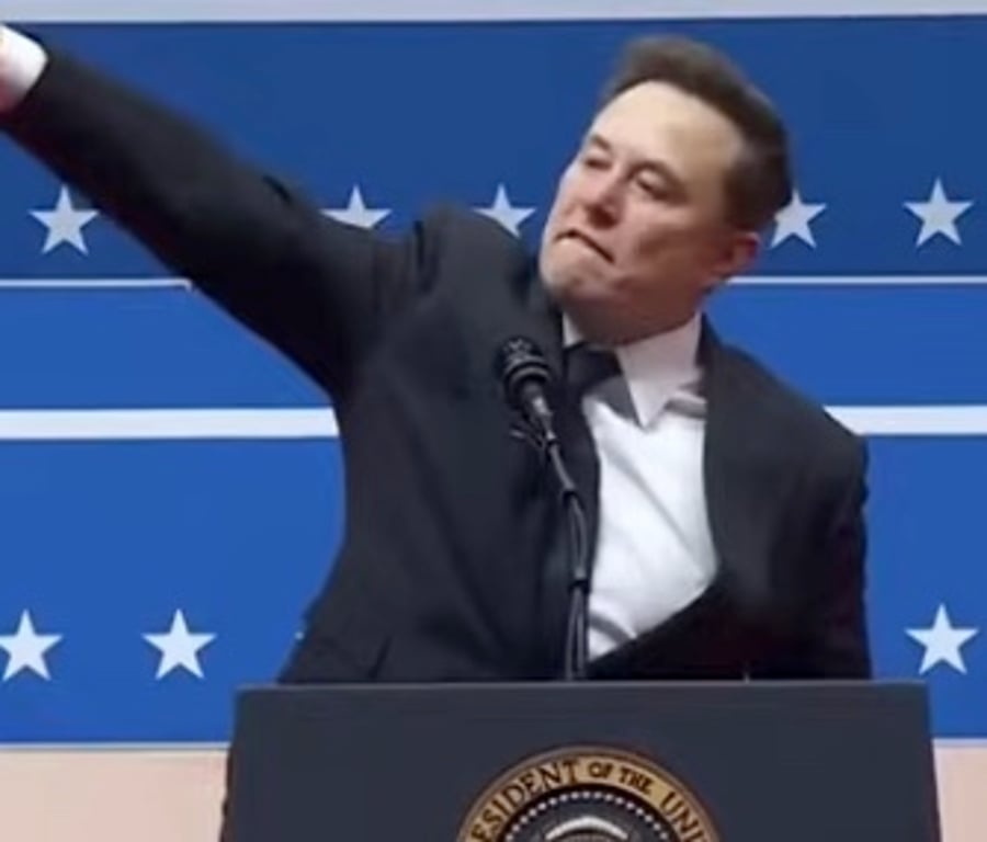 Elon Musk at Donald Trump's Presidential Inauguration