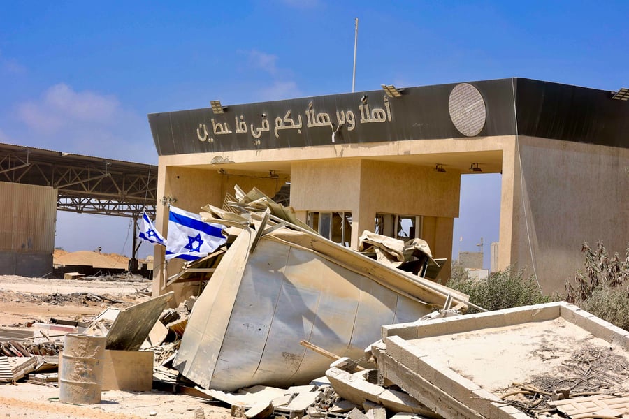 View of the Rafah Border Crossing in Rafah, in the southern Gaza Strip, on July 15, 2024