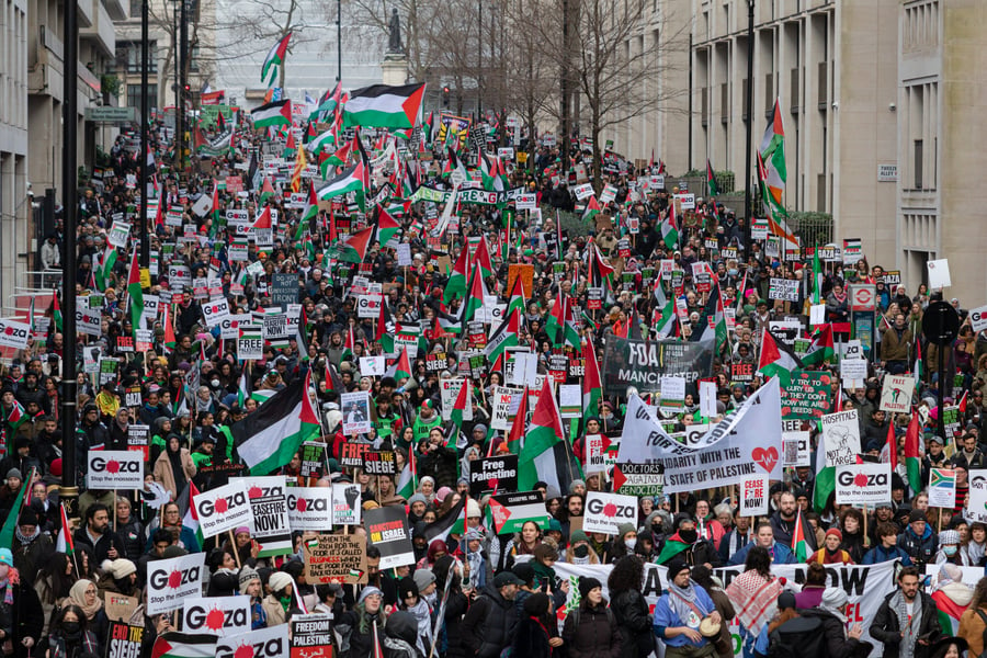 Pro-Palestinian protest.