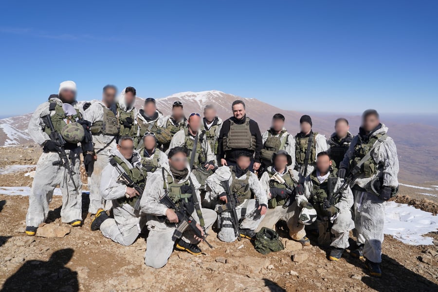 Defense Minister Israel Katz meets with soldiers of the IDF's Alpine Unit