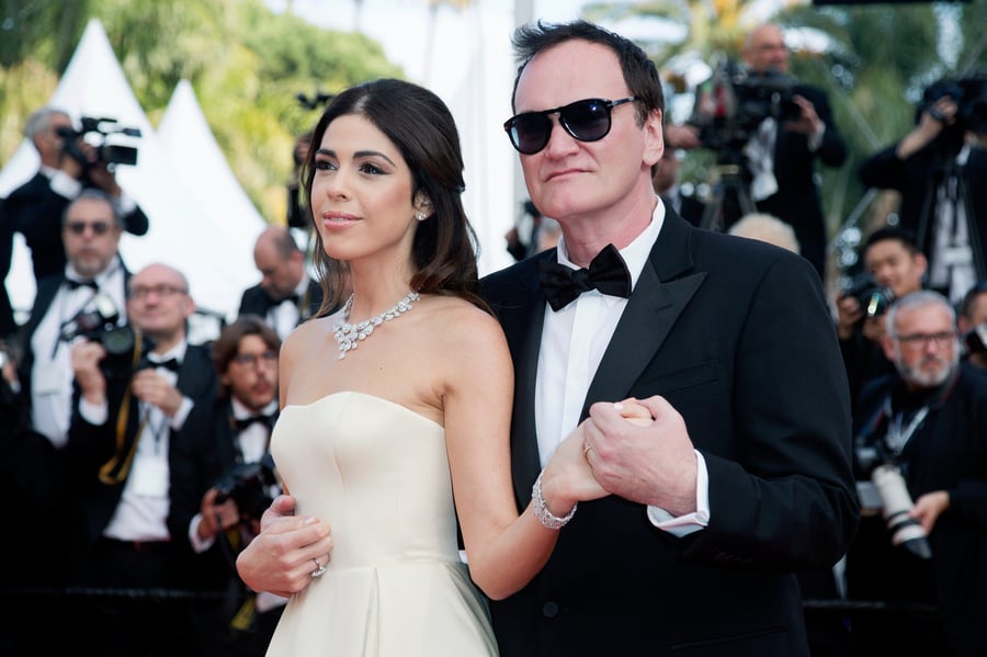 Quentin Tarantino and Daniella Tarantino attend the closing ceremony of the 72nd Cannes Film Festival on 