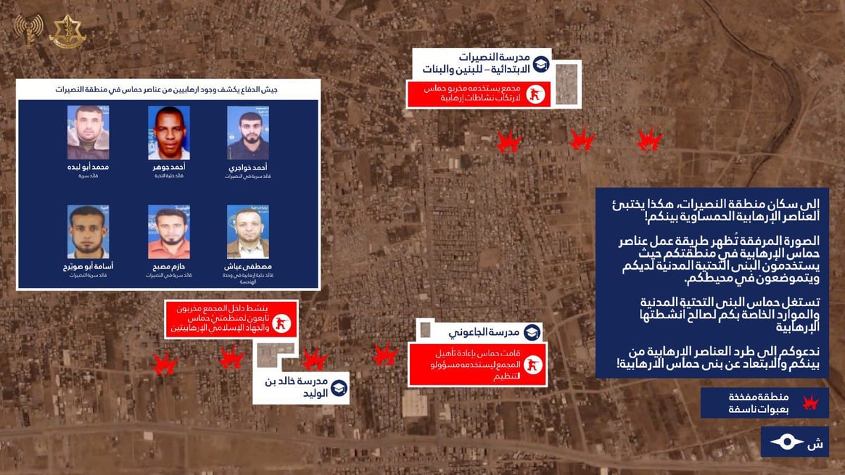 IDF Spokesman Warns Gazans, Exposes Hamas Positions and Commanders