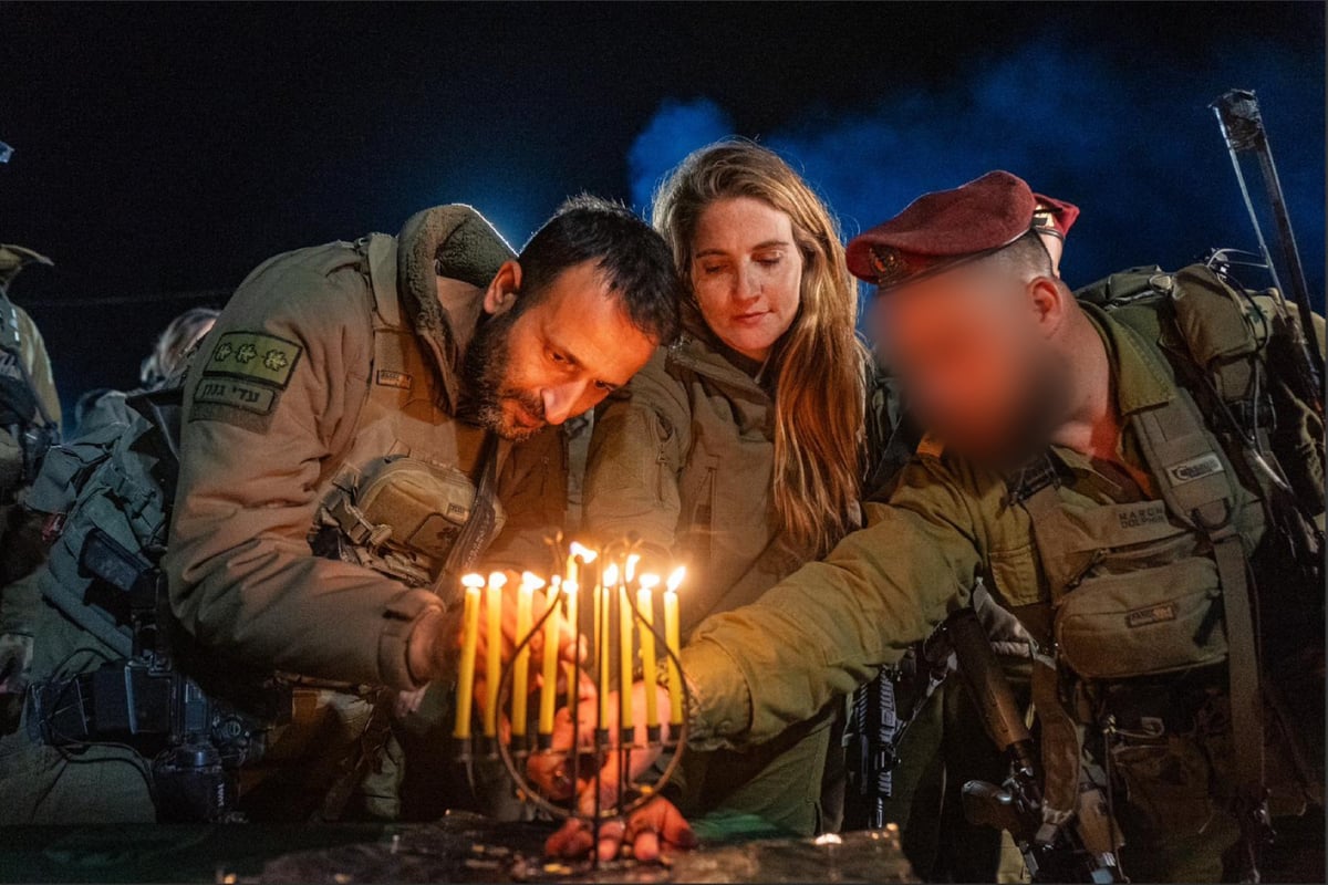 Shiri Bibas' Sister Lights Hanukkah Candles in Rafah | WATCH