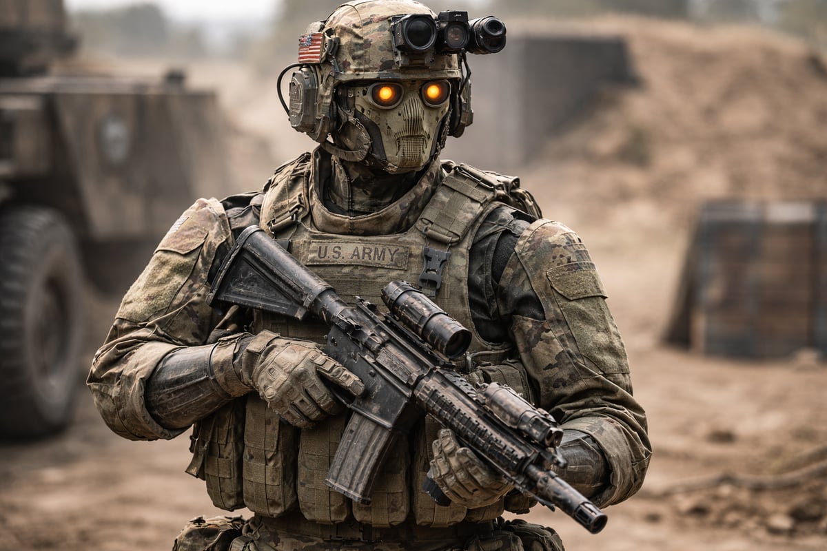 An artificial intelligence US soldier, perhaps a peek at things to come.