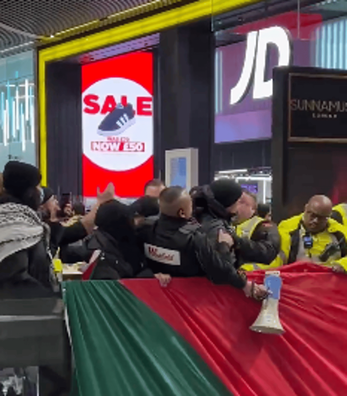 Pro-Palestine Activists Storm London's Westfield Stratford City in Boxing Day Protest | WATCH