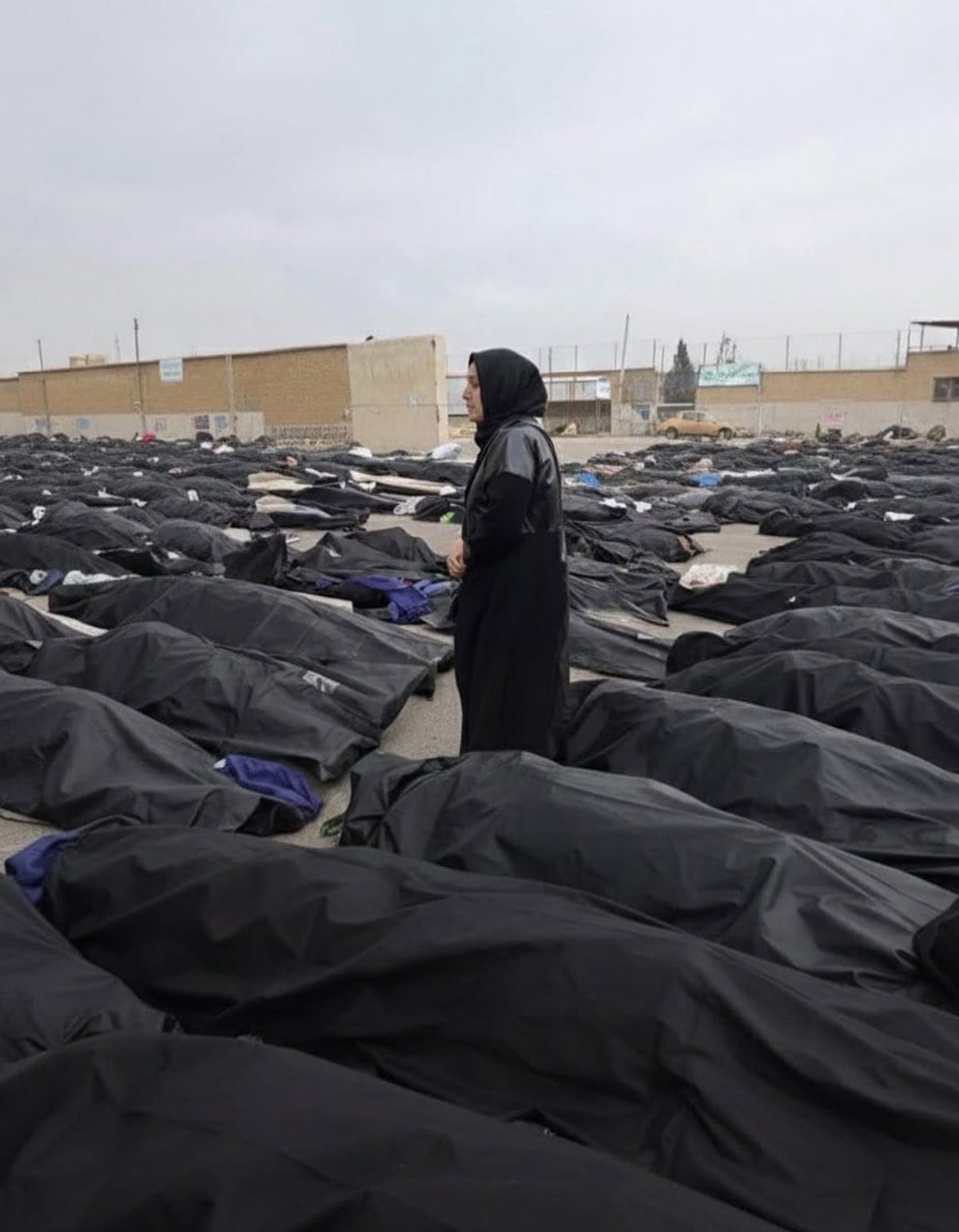 Body bags of Iranian protesters, January 2026