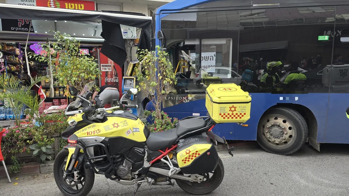 MDA bike at the scene of the crash