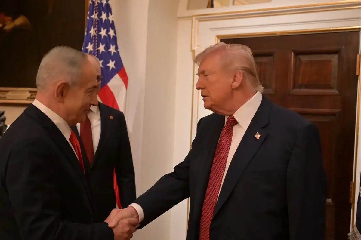 Prime Minister Benjamin Netanyahu meeting President Donald Trump