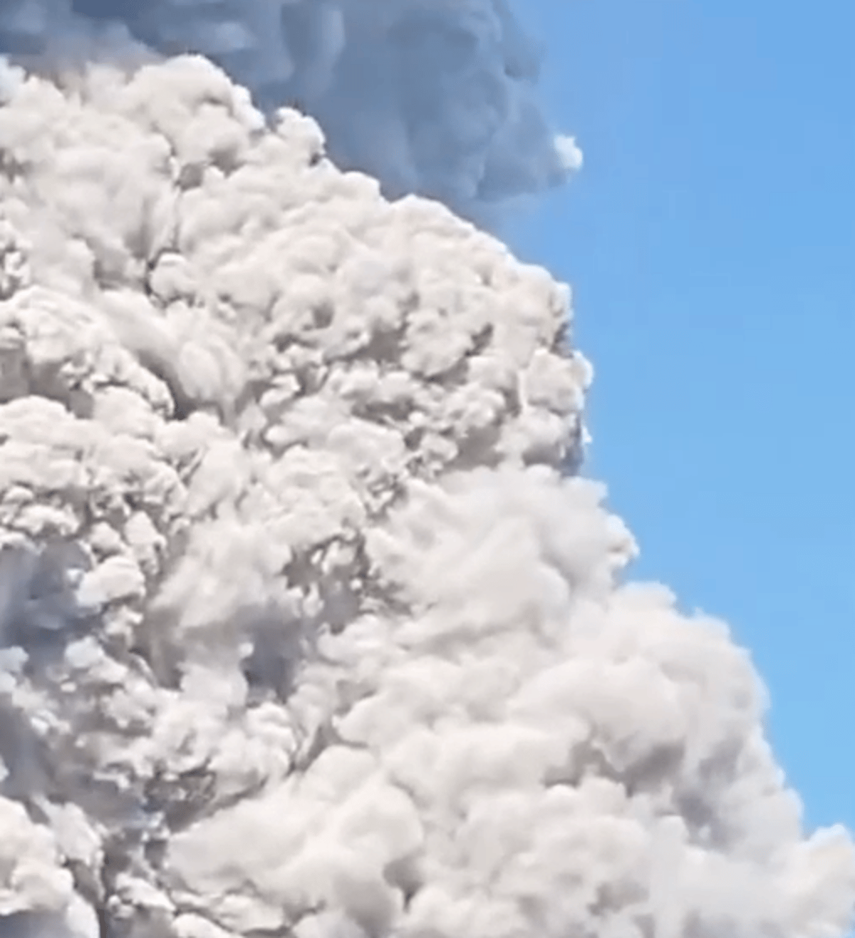 Mount Dukono in Indonesia erupts