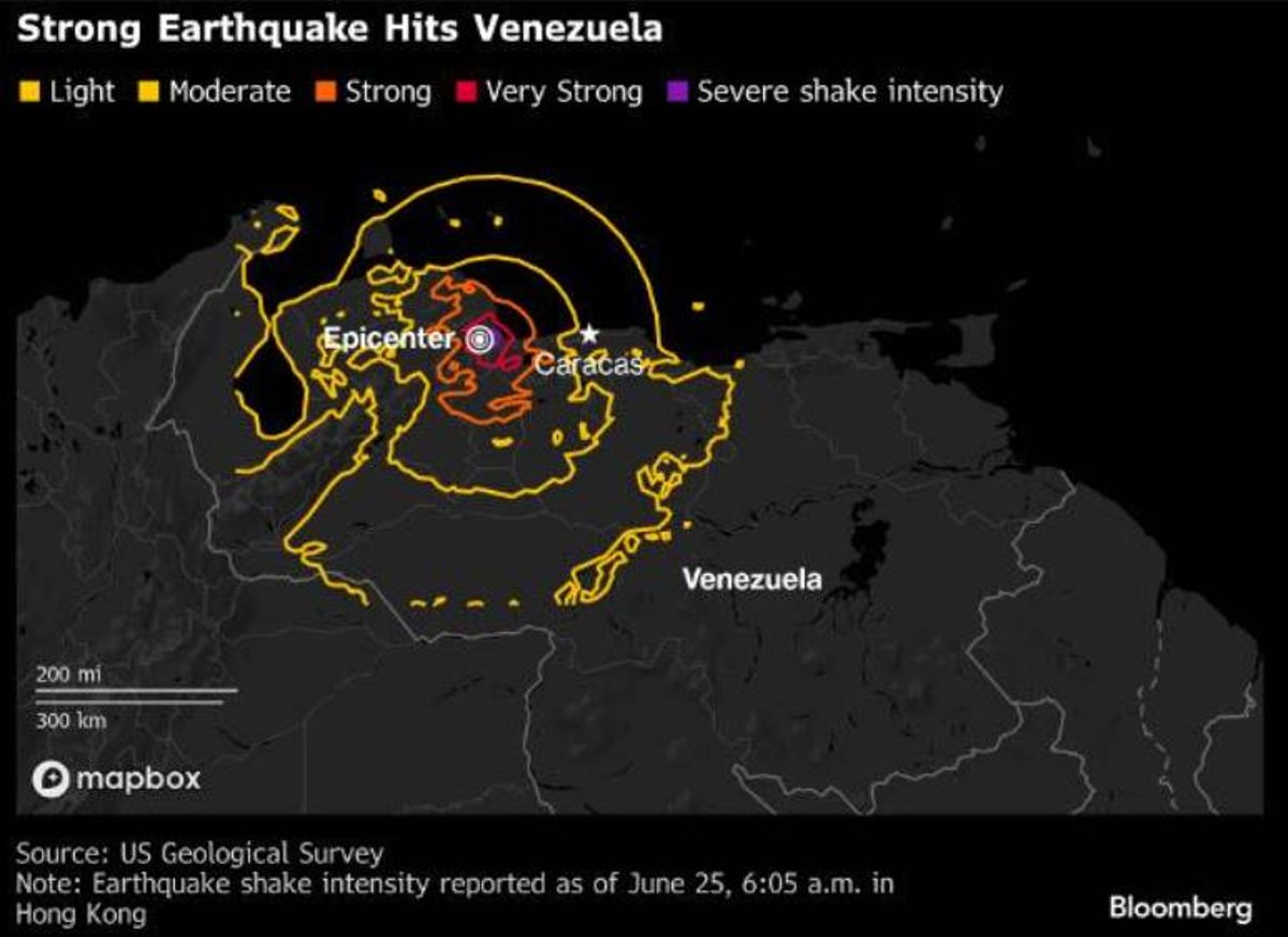 Massive Twin Earthquakes Rock Venezuela, Buildings Collapse in Caracas