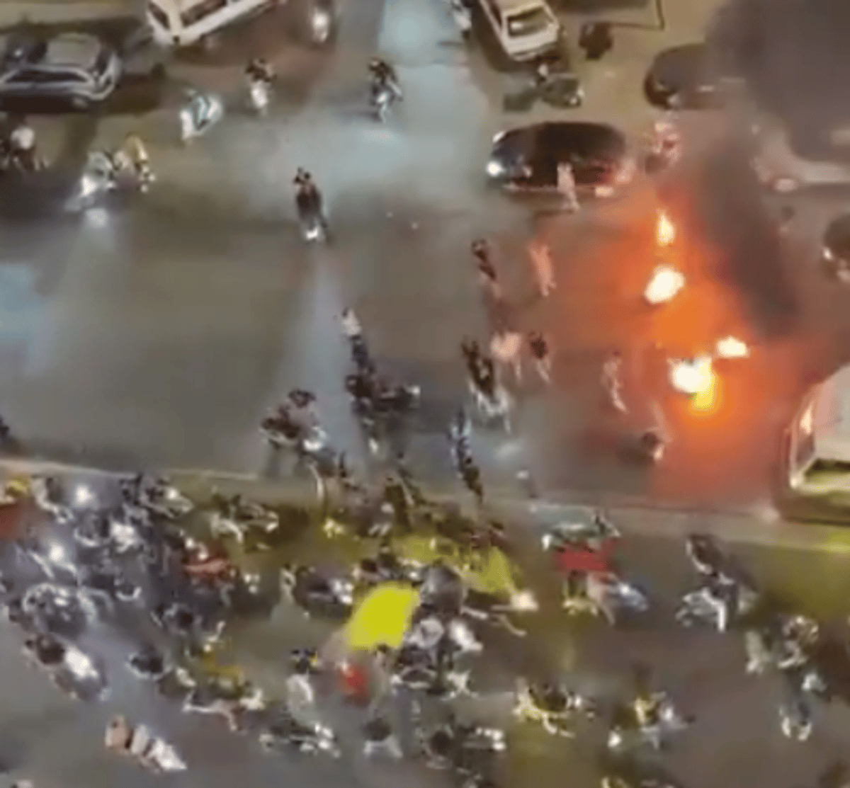 Hezbollah supporters protest against israel-Lebanon deal