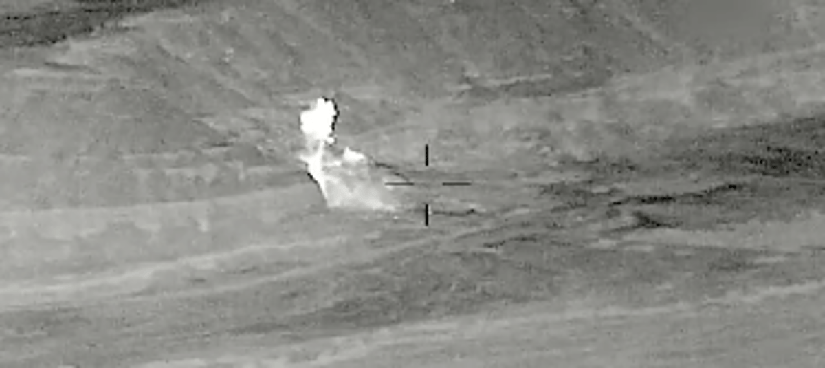 U.S. Navy and Air Force fighter jets conducted strikes tonight on 10 Iranian military targets at multiple locations in and near the Strait of Hormuz 