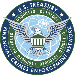 A US-led international task force to fight Hamas funding. US Treasury Financial Crimes insignia.y 