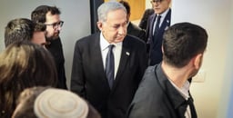 Netanyahu in court in April this year