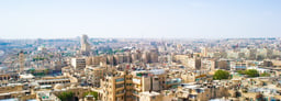 Cityscape of Aleppo, Syria.