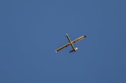 Military drone. Illustration.