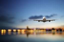 Passenger plane. Illustration.