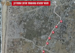 Map of demolished tunnel sections.