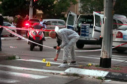 Crime scene in Holon