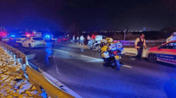 Scene of the car crash