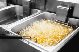 Deep frying in oil