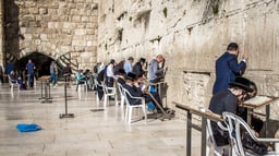 Praying at the Kotel