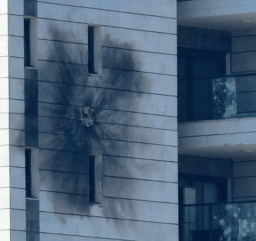 Nahariya building hit by drone attack