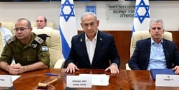 Netanyahu during cabinet meeting following the Iran attack