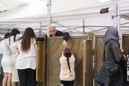 Segregated prayer at the Kotel