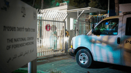 Body arriving at Abu Kabir for identification